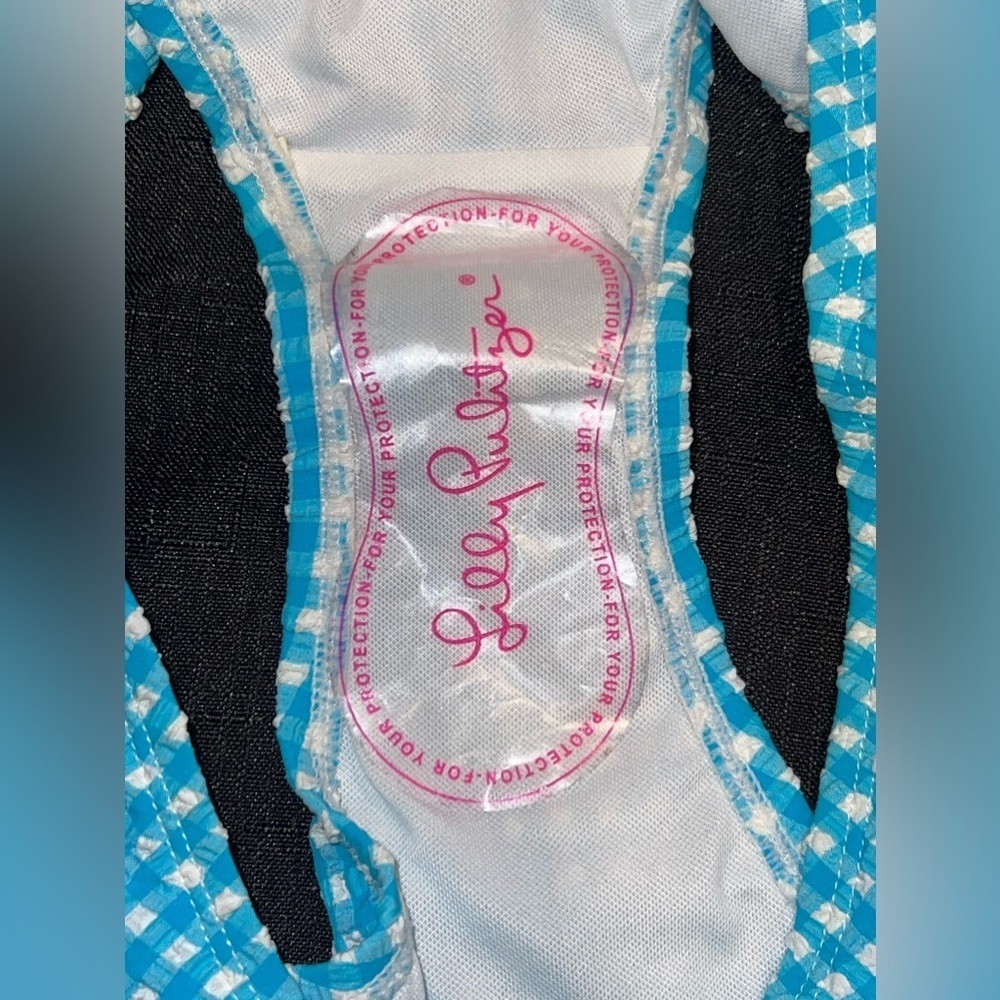 Lilly Pulitzer blue and white bikini bottom - Picture 5 of 5